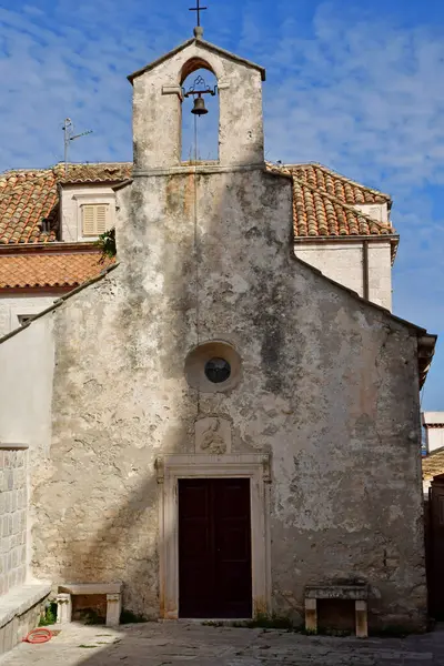 Korcula Kroatië September 2021 Saint Pierre Kerk — Stockfoto