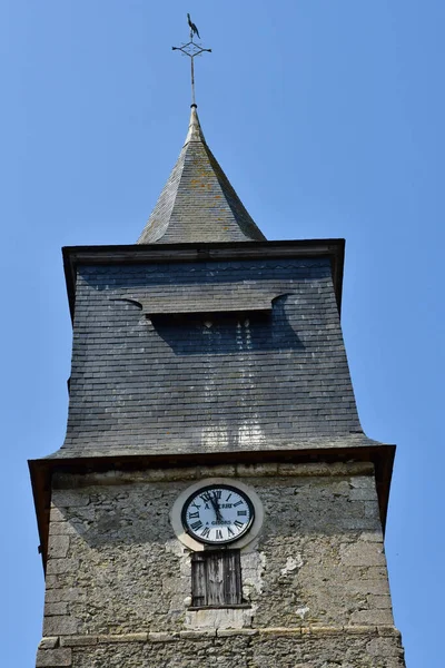 Authevernes Francie Srpen 2021 Kostel Notre Dame — Stock fotografie