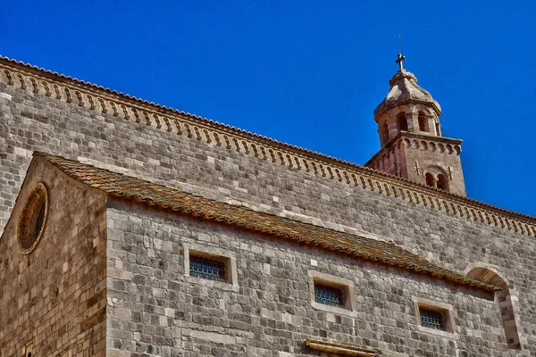 Dubrovnik Horvátország Szeptember 2021 Festői Dominikai Kolostor Múzeuma — Stock Fotó
