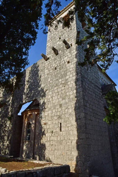 Mljet Adası Hırvatistan Eylül 2021 Benedictine Manastırı — Stok fotoğraf