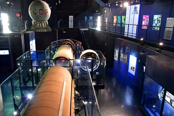 Bourget Francja Lipca 2021 Sala Kosmiczna Muzeum Lotniczym Kosmicznym — Zdjęcie stockowe