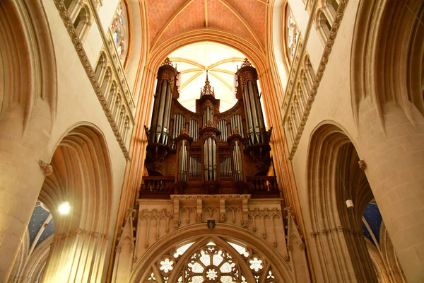 Quimper Franța Mai 2021 Catedrala Sfântul Corentin — Fotografie, imagine de stoc