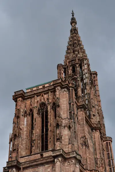 Strasbourg Frankrike Augusti 2021 Katedralen Notre Dame — Stockfoto