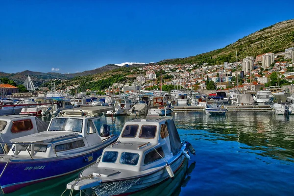 Dubrovnik Croatie Septembre 2021 Nouveau Port — Photo
