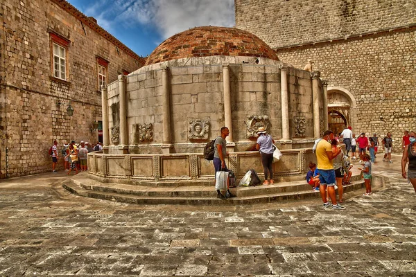 Dubrovnik Croatie Septembre 2021 Fontaine Big Onofrio — Photo