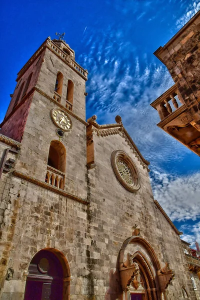 Korcula Hırvatistan Eylül 2021 Saint Marc Katedrali — Stok fotoğraf