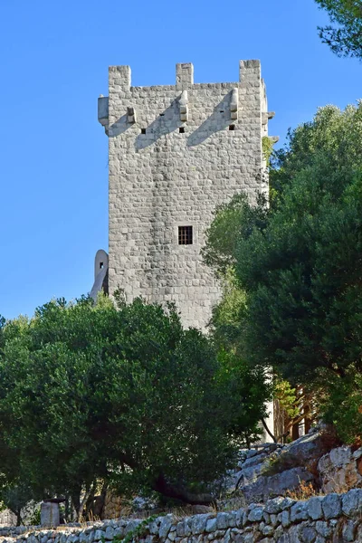 Insel Mljet Kroatien September 2021 Benediktinerkloster — Stockfoto