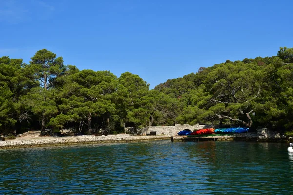 Ostrov Mljet Chorvatsko Září 2021 Malebný Ostrov Létě — Stock fotografie