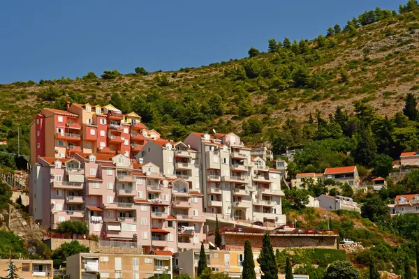 Dubrovnik Croácia Setembro 2021 Bairro Perto Novo Porto — Fotografia de Stock