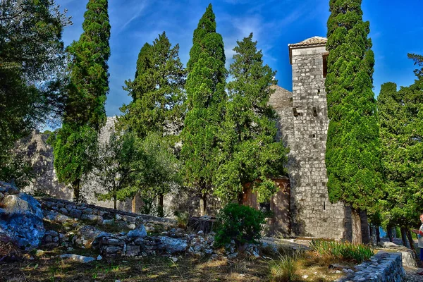 Het Eiland Mljet Kroatië September 2021 Het Benedictijner Klooster — Stockfoto