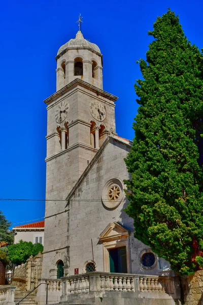 Cavtat Croatia September 2021 Церква Святого Миколая — стокове фото