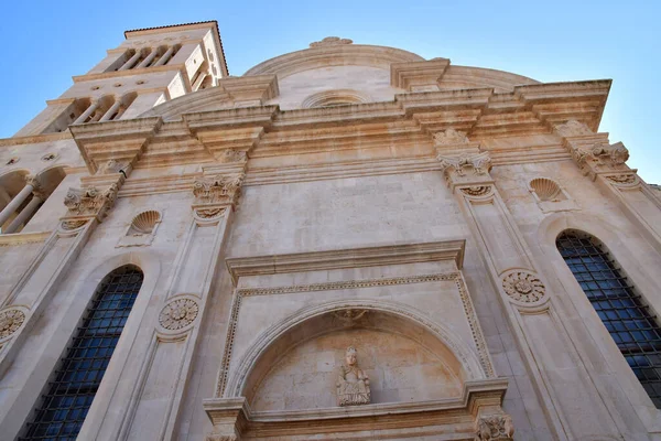 Hvar Croacia Septiembre 2021 Catedral San Etienne —  Fotos de Stock