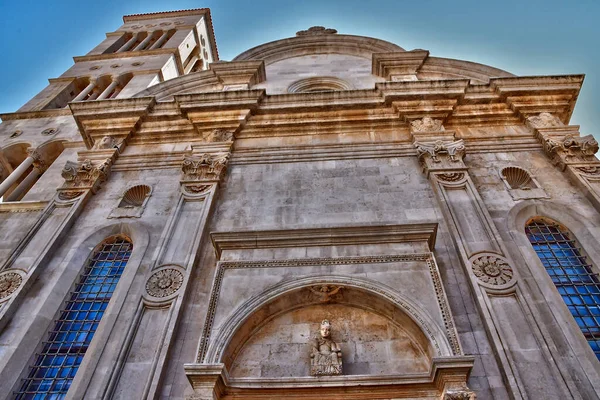 Hvar Croatia September 2021 Saint Etienne Cathedral — Stock Photo, Image