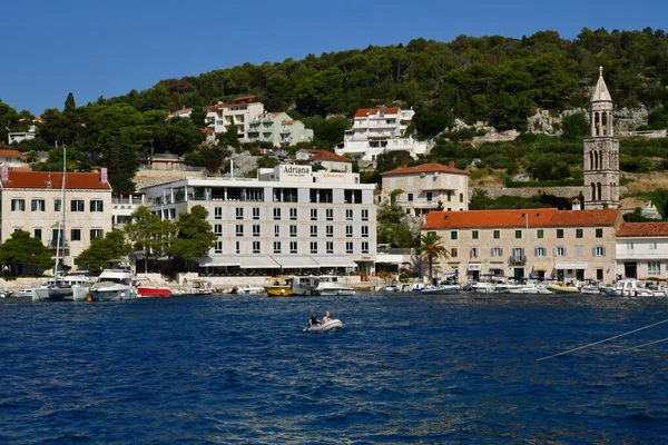 Hvar Horvátország Szeptember 2021 Festői Óváros — Stock Fotó