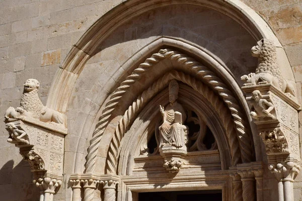 Korcula September 2021 Saint Marc Cathedral — 스톡 사진