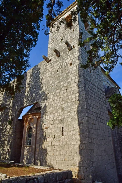 Wyspa Mljet Chorwacja Wrzesień 2021 Klasztor Benedyktynów — Zdjęcie stockowe