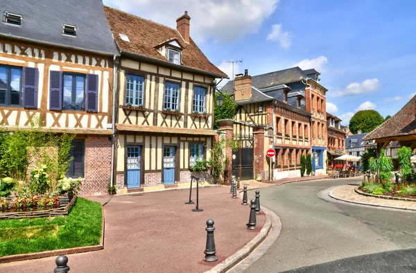 Normandie, det pittoreska staden Lyon la Forêt — Stockfoto