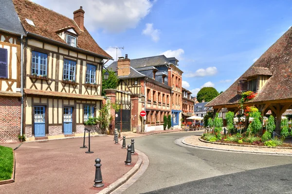Normandia, a festői város lyons-la foret — Stock Fotó