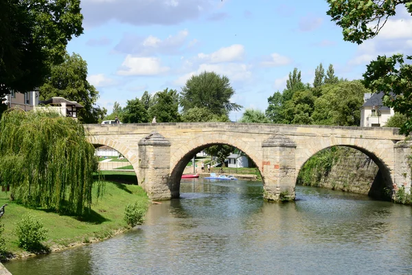 De schilderachtige stad van l isle adam, Frankrijk — Stockfoto