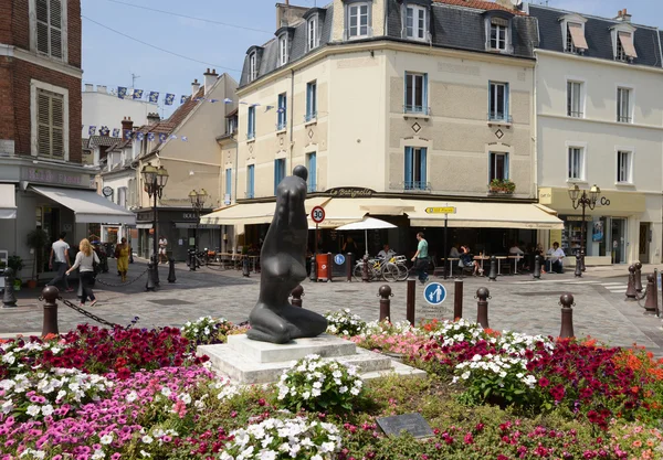 France, la ville pittoresque de Poissy — Photo