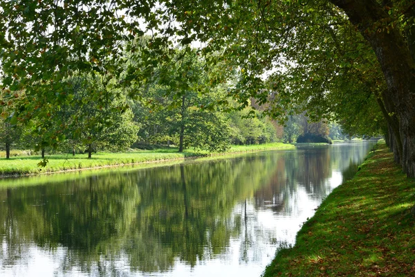 Ile de France, a festői város Rambouillet térképén — Stock Fotó