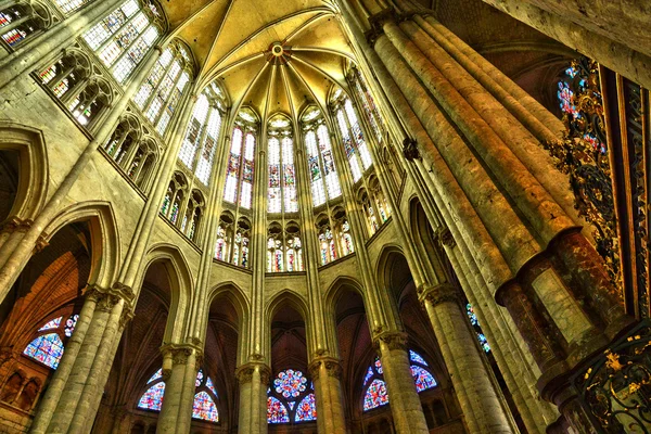 França, a catedral histórica de Beauvais na Picardia — Fotografia de Stock