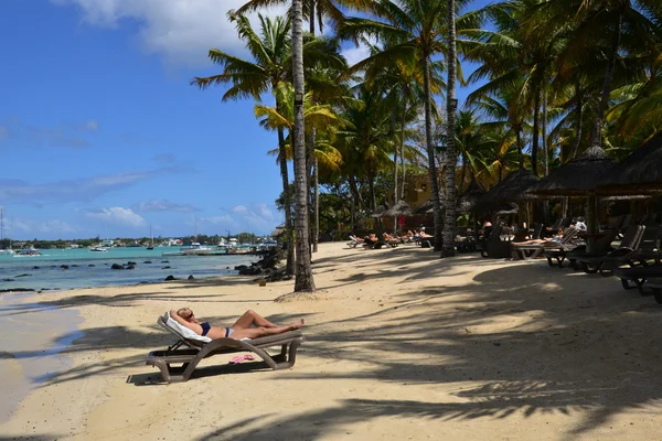 Pittoresca città di Grand Bay in Mauritius Republic — Foto Stock