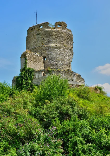 Normandia, il pittoresco castello di Chateau sur epte — Foto Stock