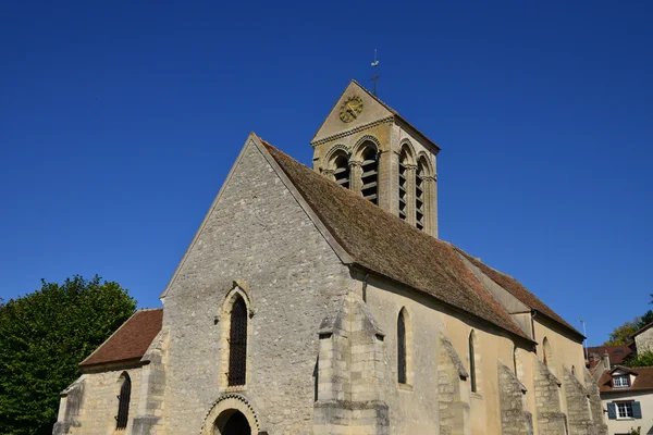 France, the historical church of Chavenay — Stock Photo, Image