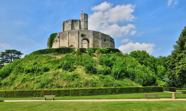 Historický hrad gisors do normandie — Stock fotografie