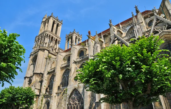 France, the historical collegiate church of Mantes la Jolie — Stock Photo, Image