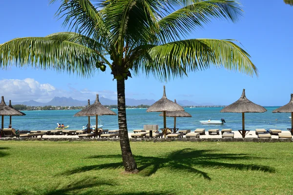 Schilderachtige gebied van La Pointe aux Hotel in Mauritius reputatie — Stockfoto