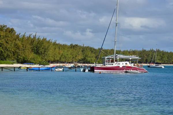 Malowniczej okolicy La Pointe aux Canonniers w Mauritius stadionów — Zdjęcie stockowe