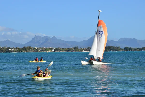 Pitoresca área de La Pointe aux Canonniers em Mauritius Repu — Fotografia de Stock