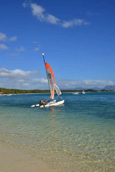 Pitoresca área de La Pointe aux Canonniers em Mauritius Repu — Fotografia de Stock