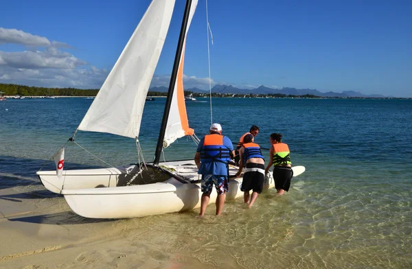 Malerische gegend von la pointe aux canonniers in mauritius repu — Stockfoto