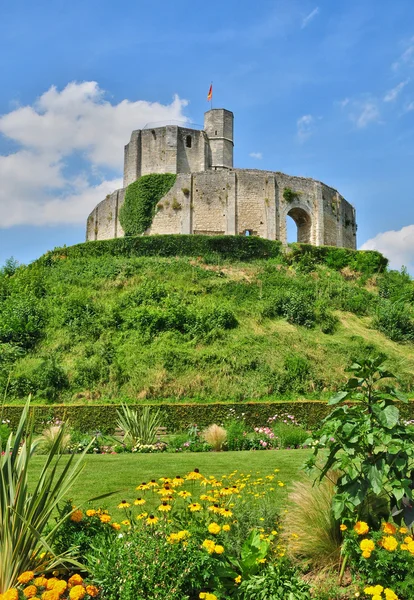 Historiska slott av gisors i normandie — Stockfoto