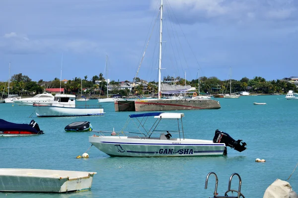 Schilderachtige stad van Grand Bay in Mauritius Republiek — Stockfoto