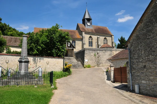 Francie, malebné vesnici Montreuil sur Epte — Stock fotografie