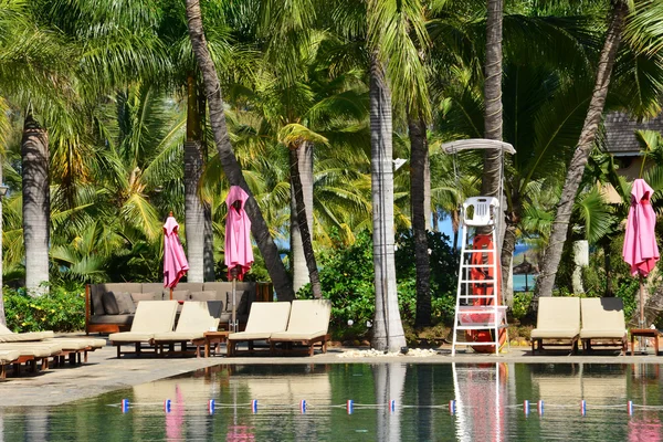 Festői terület La Pointe Aux Canonniers a Mauritiusi Köztár — Stock Fotó