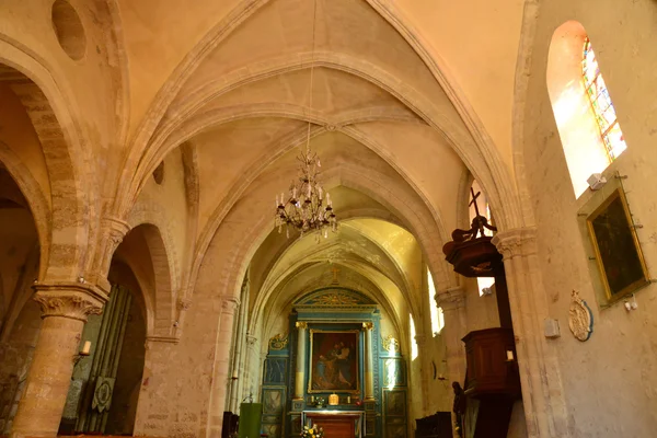 Francja, historyczne kościół Chavenay — Zdjęcie stockowe