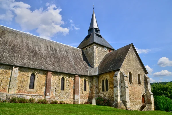 Normandie, de pittoreske dorp van Perriers-sur Andelle — Stockfoto