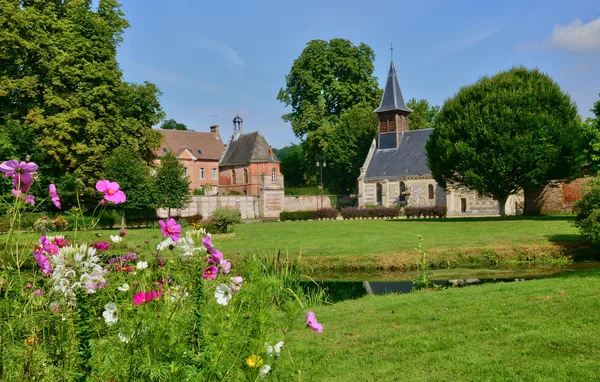 Pittoreska byn av Lisors i Normandie — Stockfoto