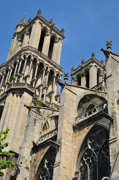 Franța, biserica istorică colegială din Mantes la Jolie — Fotografie, imagine de stoc