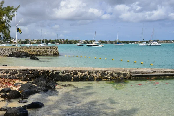 Malerische stadt grand bay in mauritius republik — Stockfoto