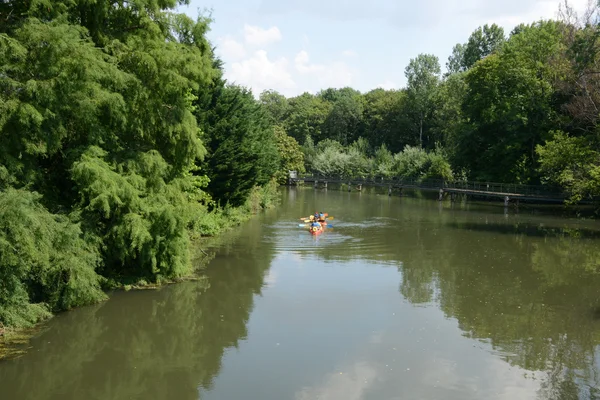 Normandie, der Eurer-Fluss in ezy sur eure — Stockfoto