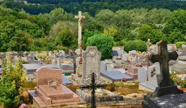 Franciaország, a temető Delincourt-Oise — Stock Fotó