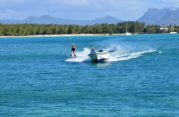 Pittoreska området La Pointe aux Canonniers i Mauritius Repu — Stockfoto