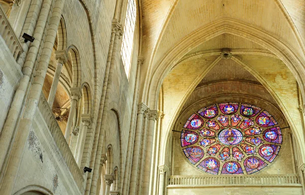 France, the historical collegiate church of Mantes la Jolie — Stock Photo, Image