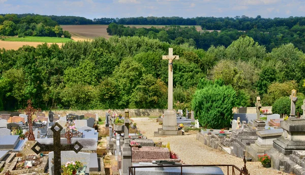 Franciaország, a temető Delincourt-Oise — Stock Fotó
